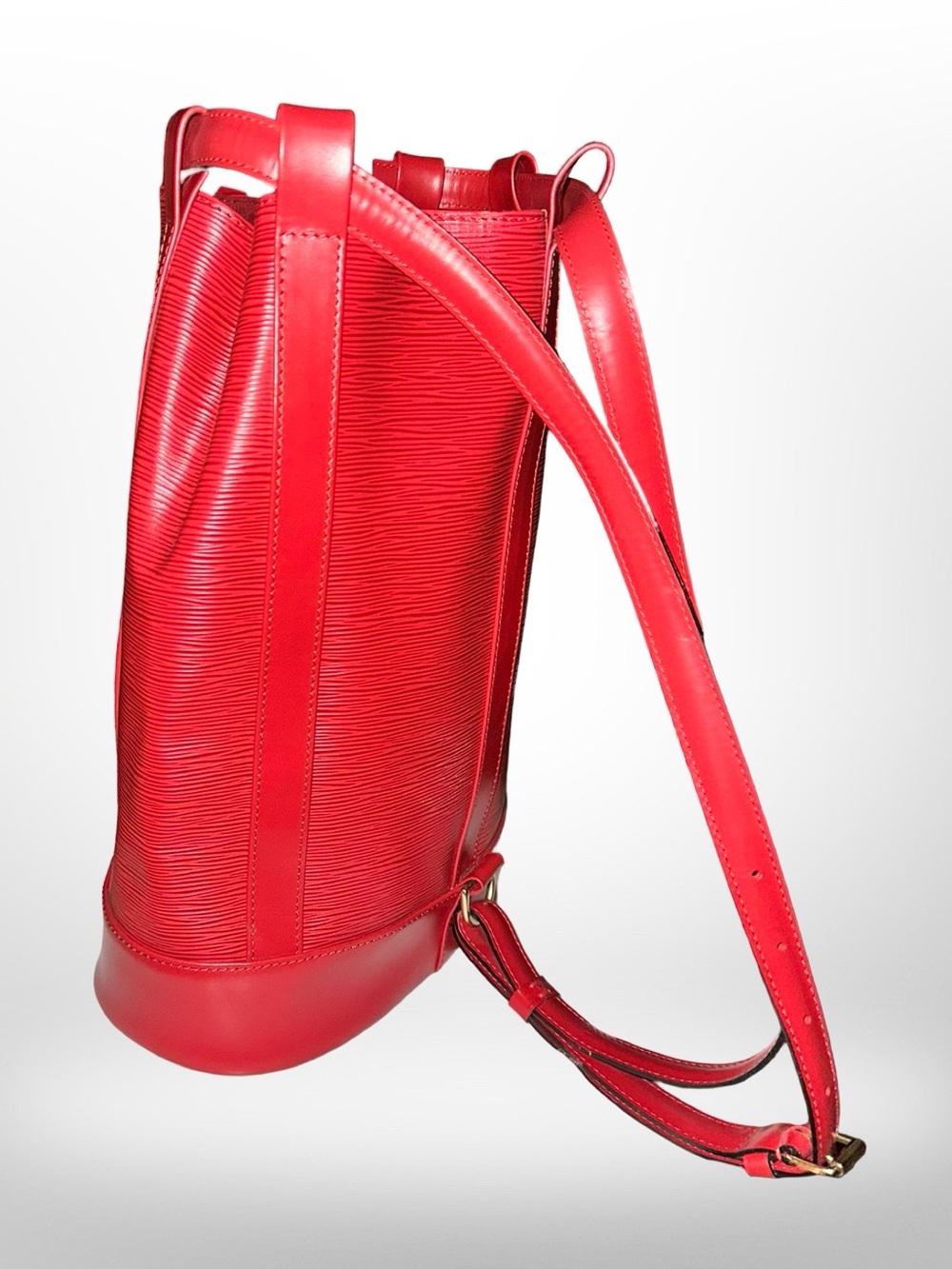 1995 LOUIS VUITTON Randonnée PM - Red Epi Leather - #AR0935